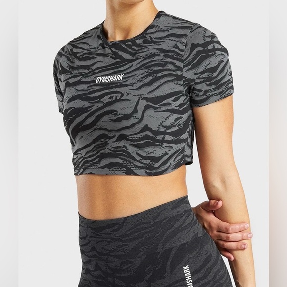 Gymshark animal graphic crop top size small - Picture 1 of 6